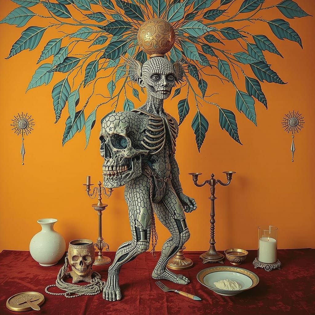 Vibrant Geometric Forms in Whimsical Hyperrealism