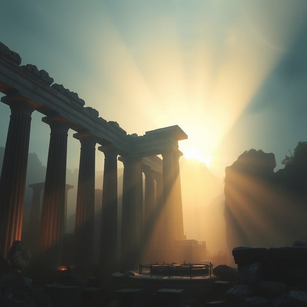 Ethereal Filaments Enshroud Ancient Monuments