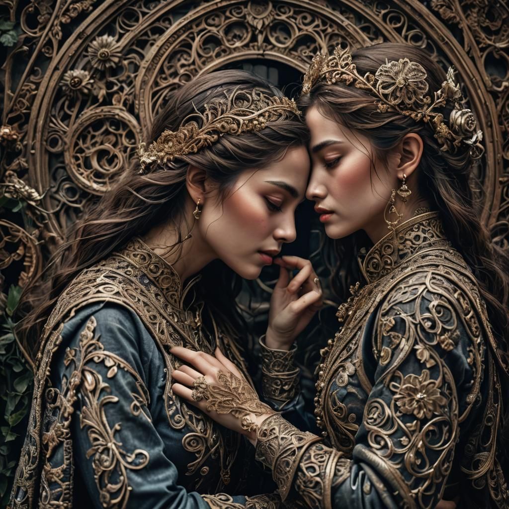 Hyperrealistic Love Scene in Cinematic Conditions