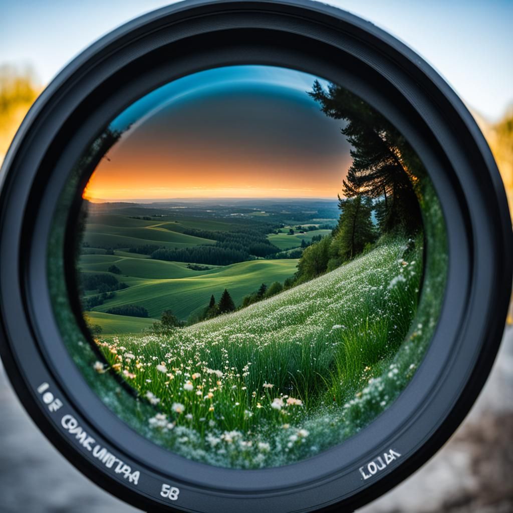 Vibrant Landscape Through Focused Lenses