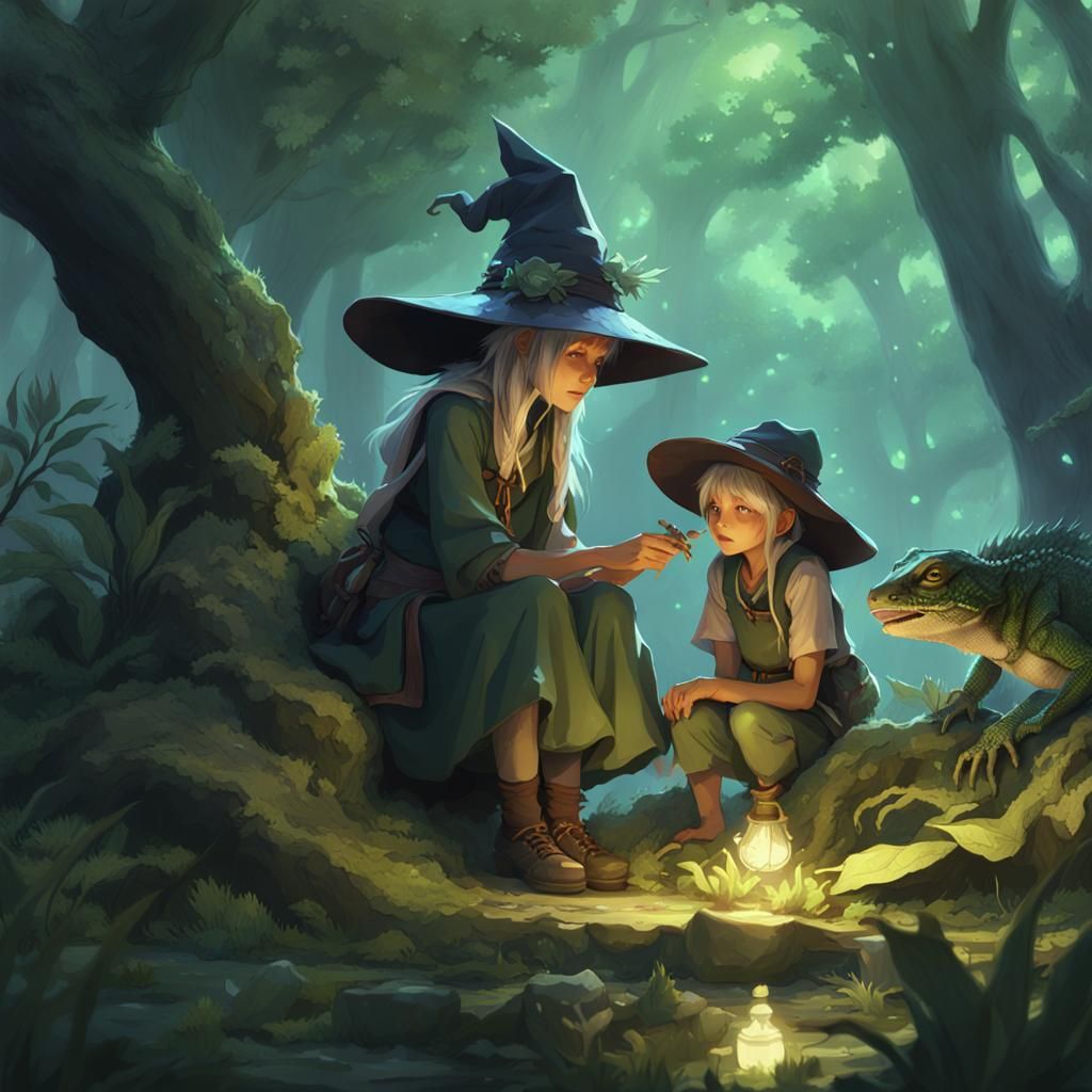 Mystical Swamp Shaman Teaches Apprentice to Communicate with...