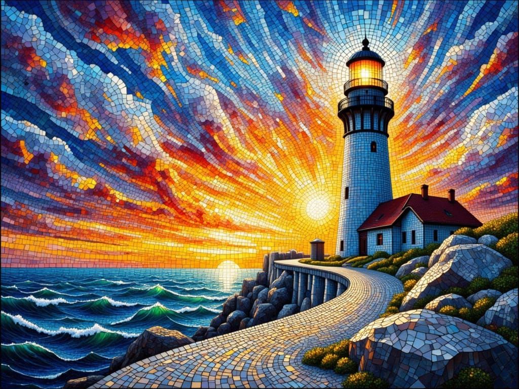 Leuchtturmmosaik 2
