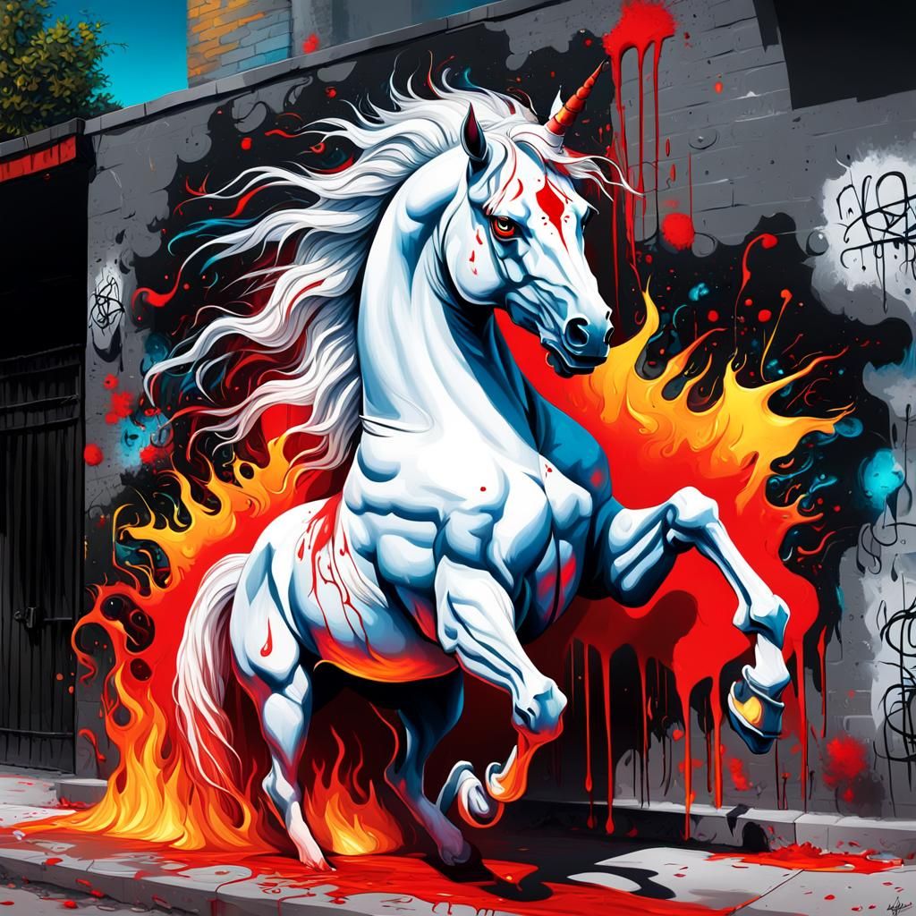 Apocalyptic Judge Rides a Fiery Stallion