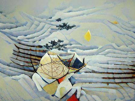 Whimsical Snowscapes in Dreamy Watercolor Style