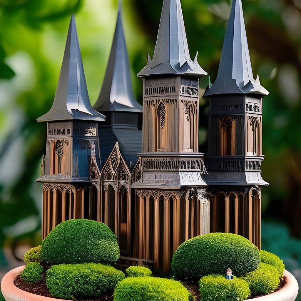 Gothic Cathedral Bonsai Fantasia