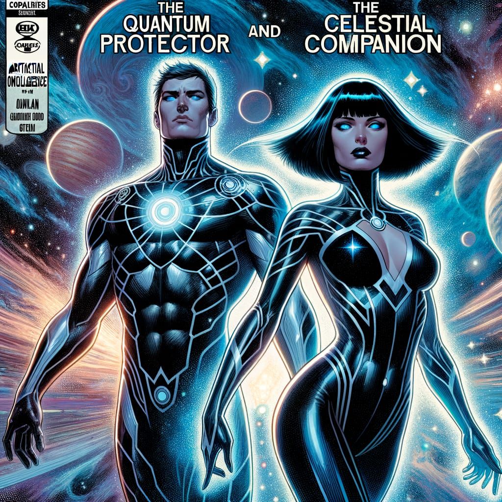 Cosmic Guardians Emerge in Vibrant Comic Book Cover Art