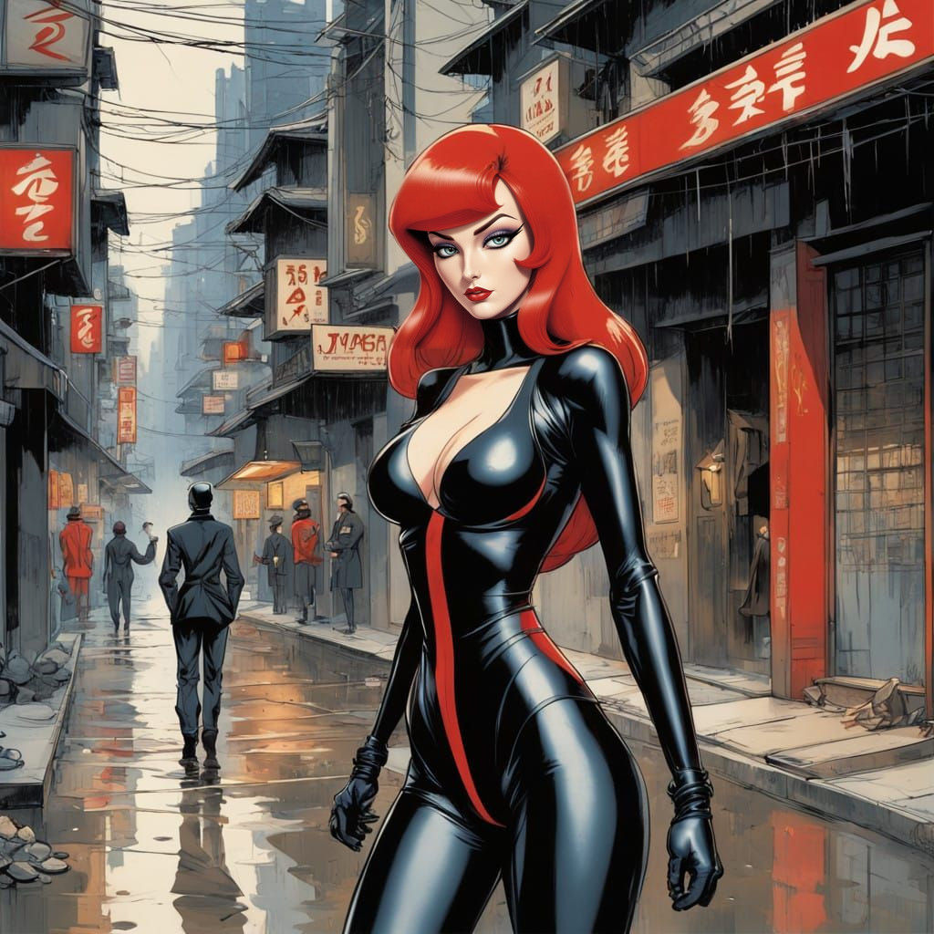 Jessica Rabbit as a ninja