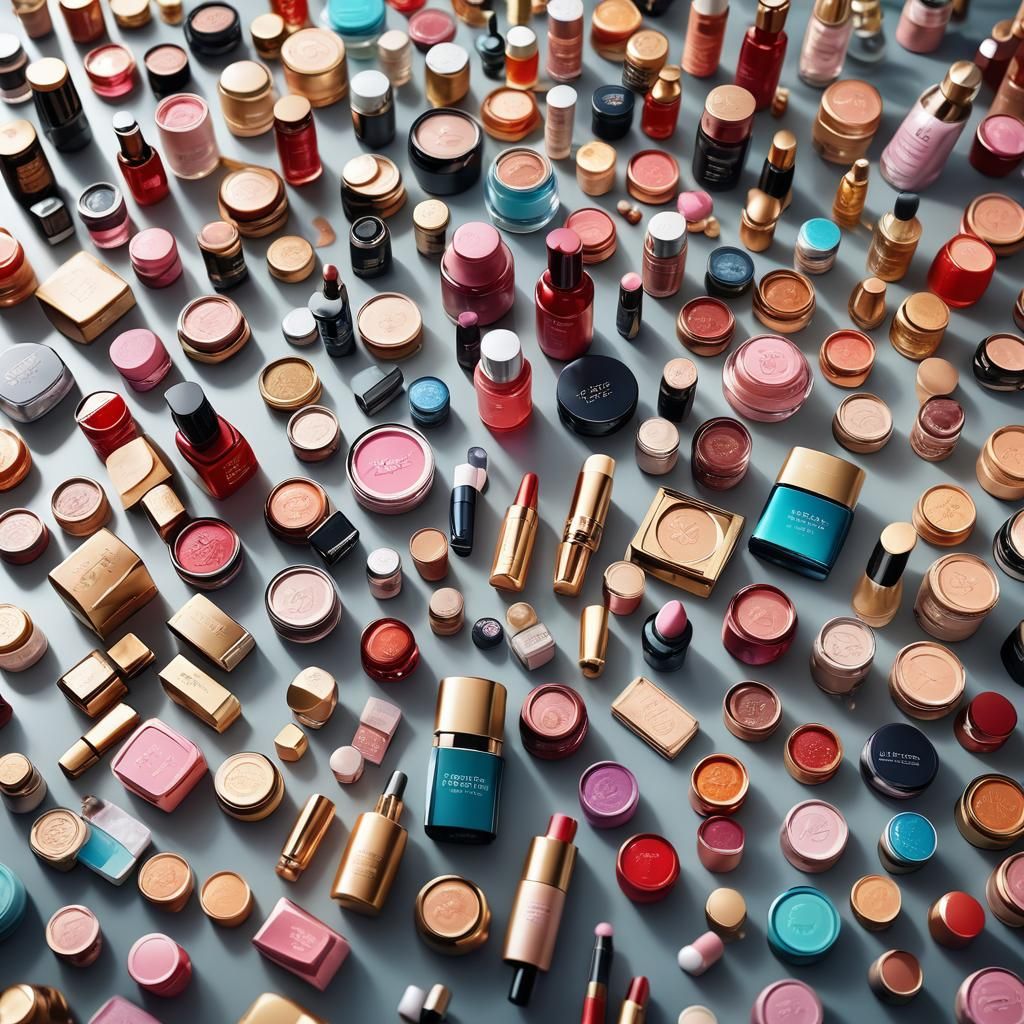 Vibrant Beauty Products in a Luxury Online Store