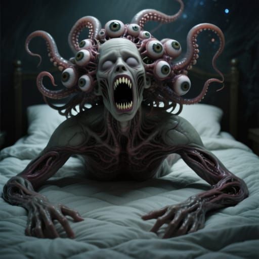 Nightmarish Biomechanical Surrealism: Eldritch God Transform...