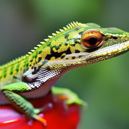 HyperRealistic Lizard Jello Mold Shooters in Golden Ratio Pe...