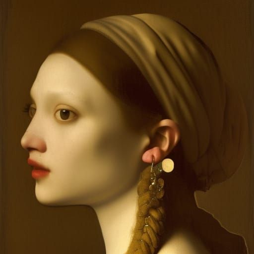 Girl with the Pearl Earring in Hyperdetailed 8K