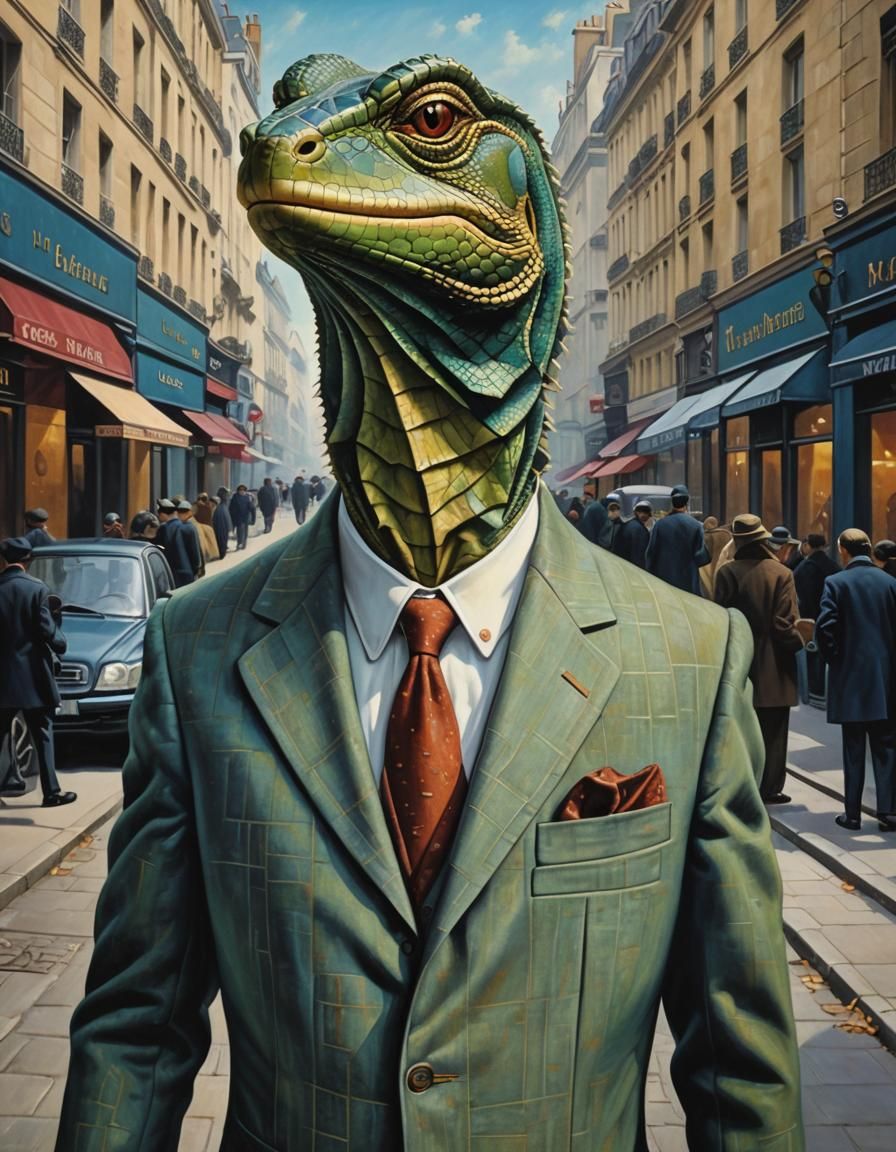Sharp dressed ... lizard ?