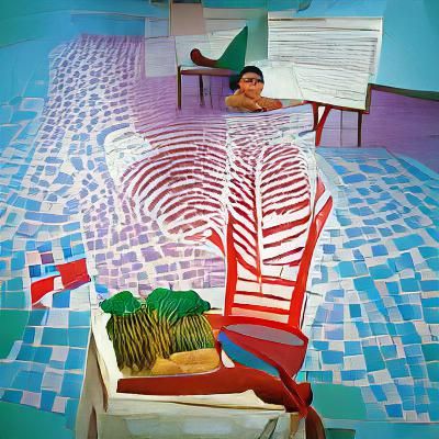 Surrealistic Cuban Landscape in Vibrant Watercolors