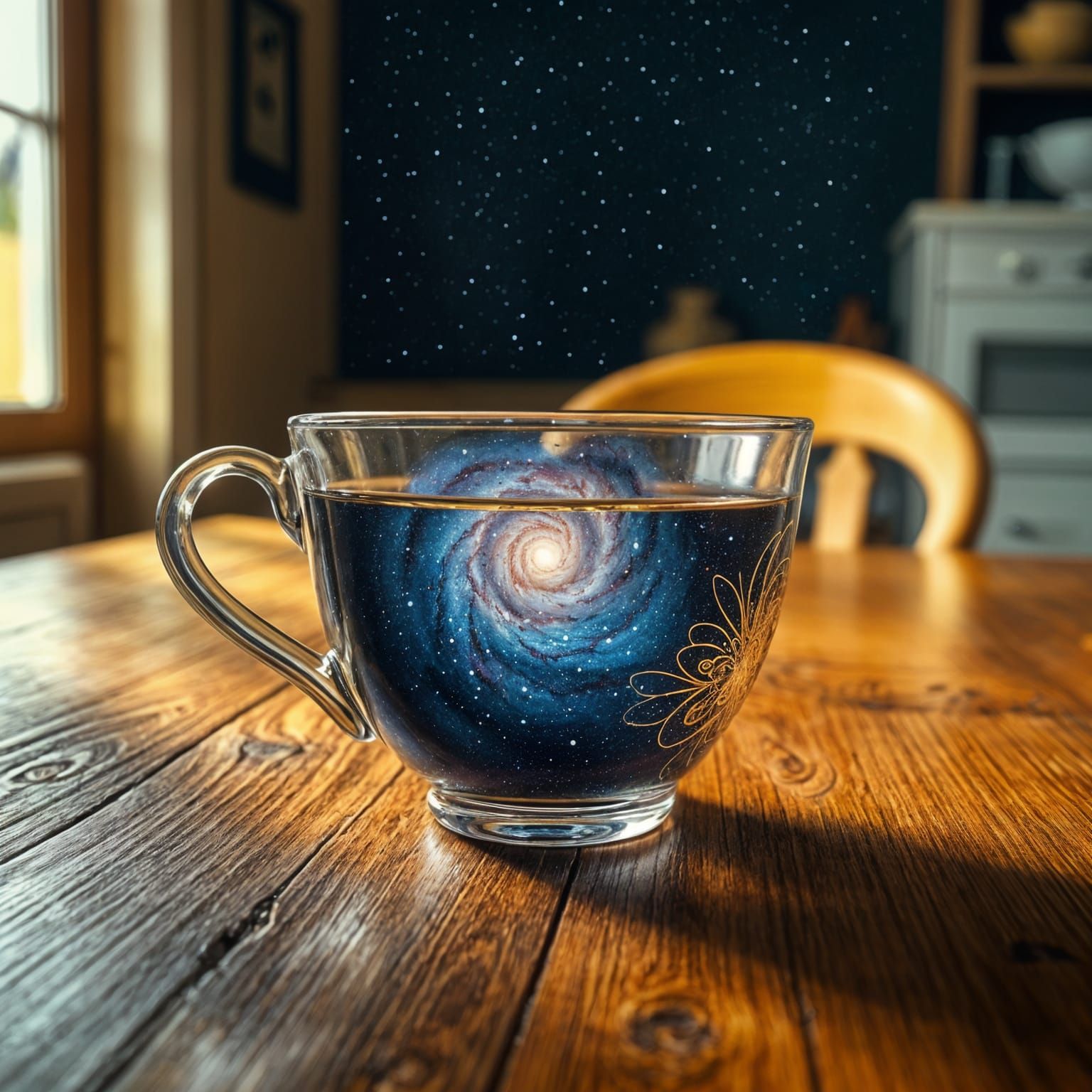 Tea Cup Holds the Stars