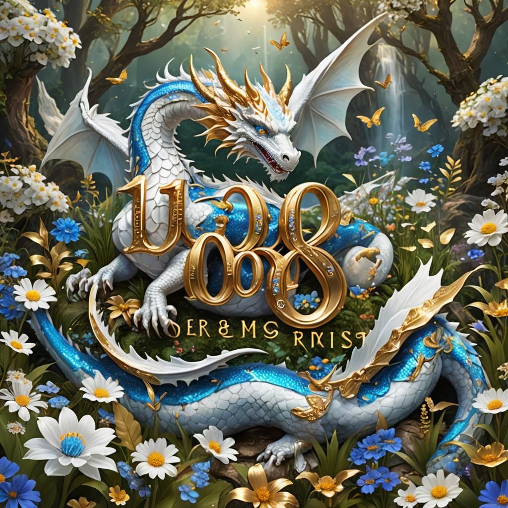 Elegant Fantasy Dragon Unveils a Secret Garden