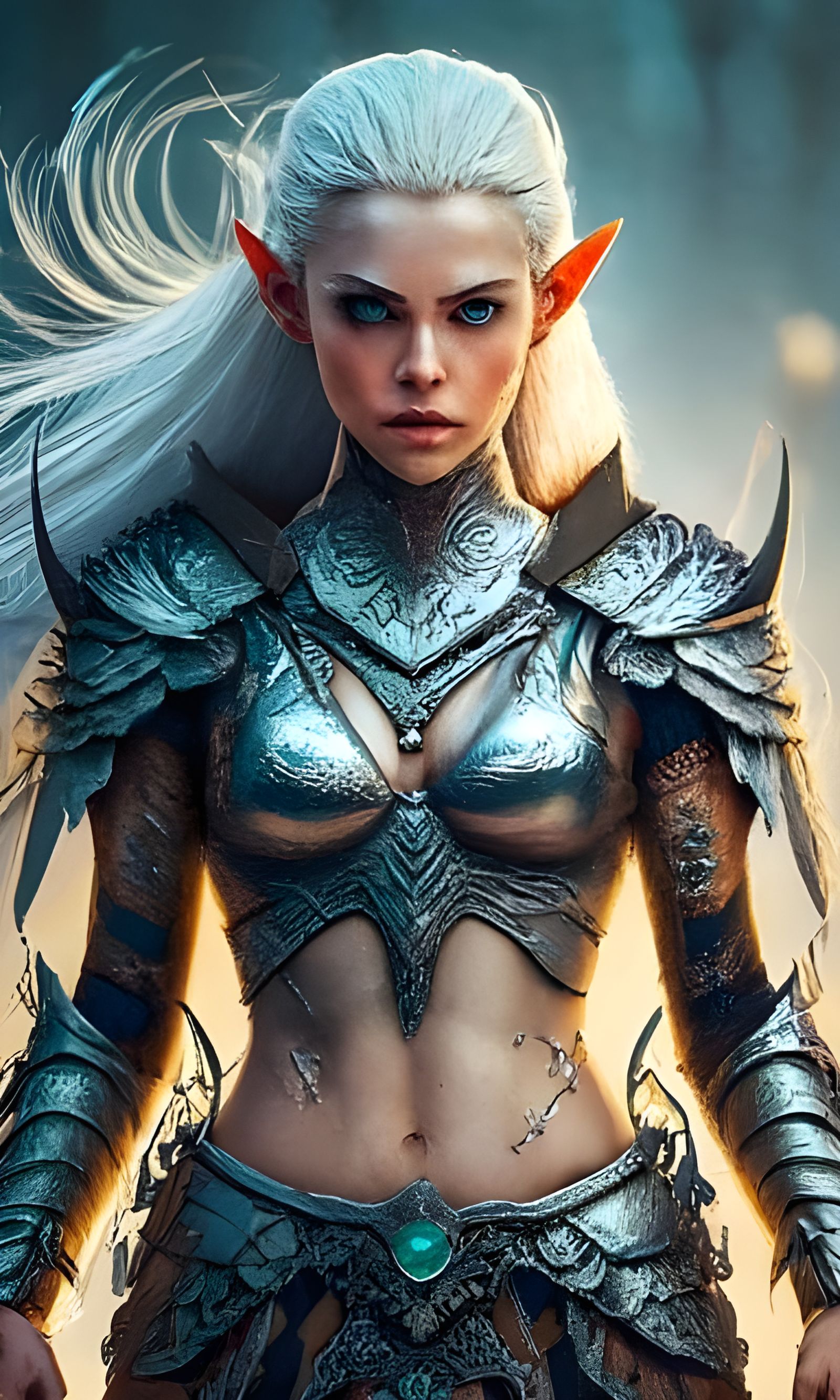 Regal Silver-Haired Goddess Reclaims Throne