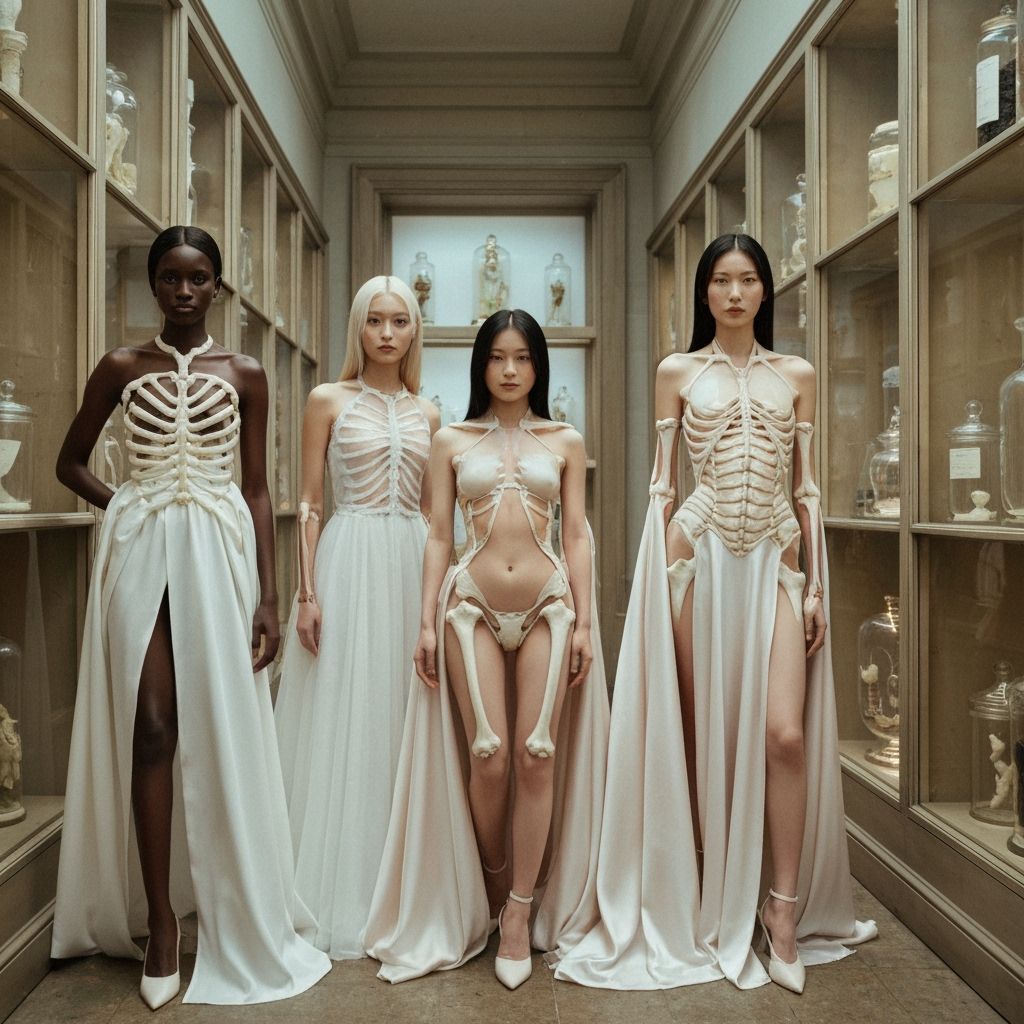 Avant-Garde Elegance: Four Women in Anatomical Haute Couture