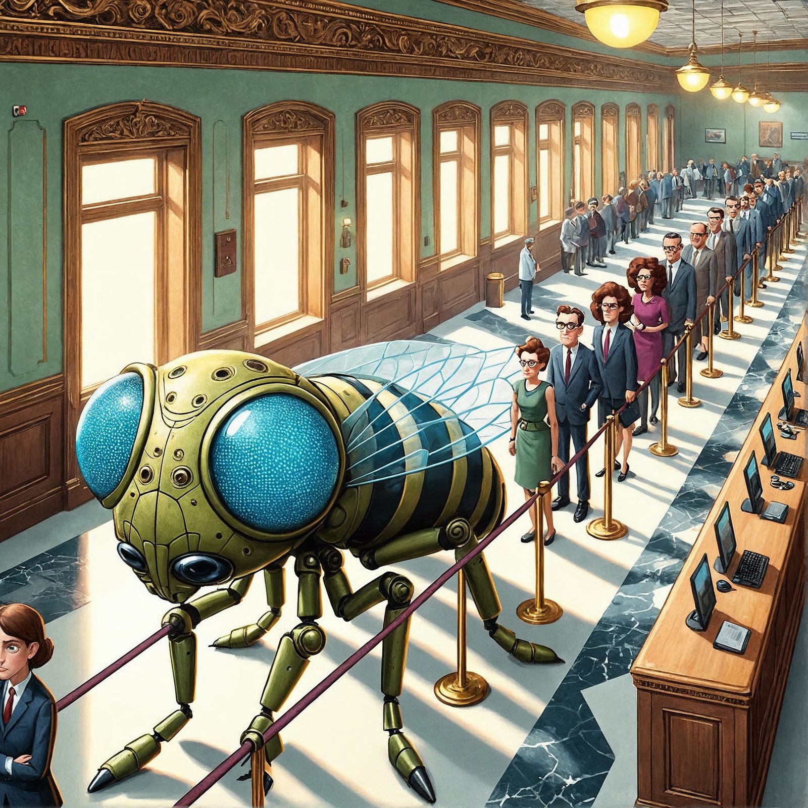 Cybernetic Bug Frustrated in Classic Bank Lineup