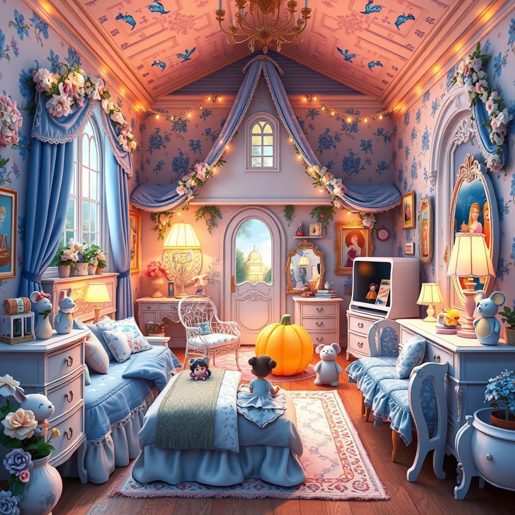 Enchanted Whimsy: Cinderella's Cozy French Provincial Cottag...