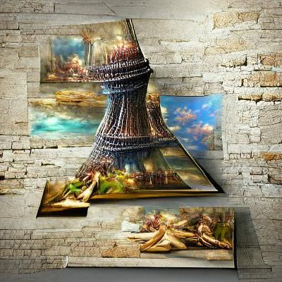 Ethereal Eiffel Tower in Renaissance Hyperrealism