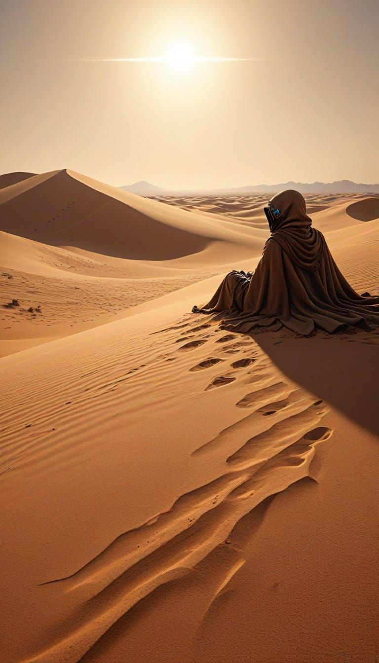 Jawa Finds Solace in Tatooine's Golden Light