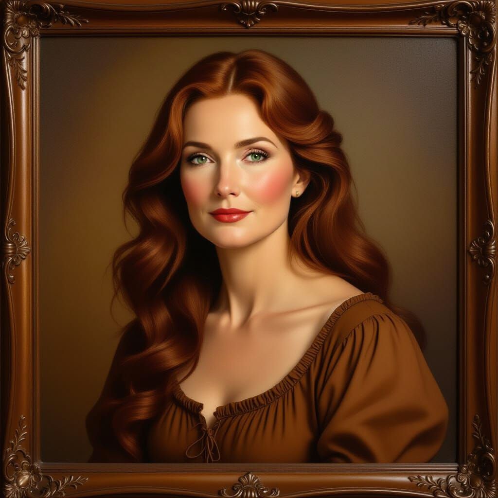 Portrait of Michelle Circa 1378, Restored