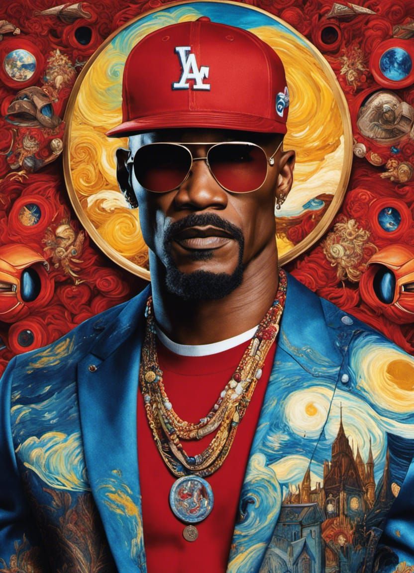 Jamie Foxx wears Van Gogh