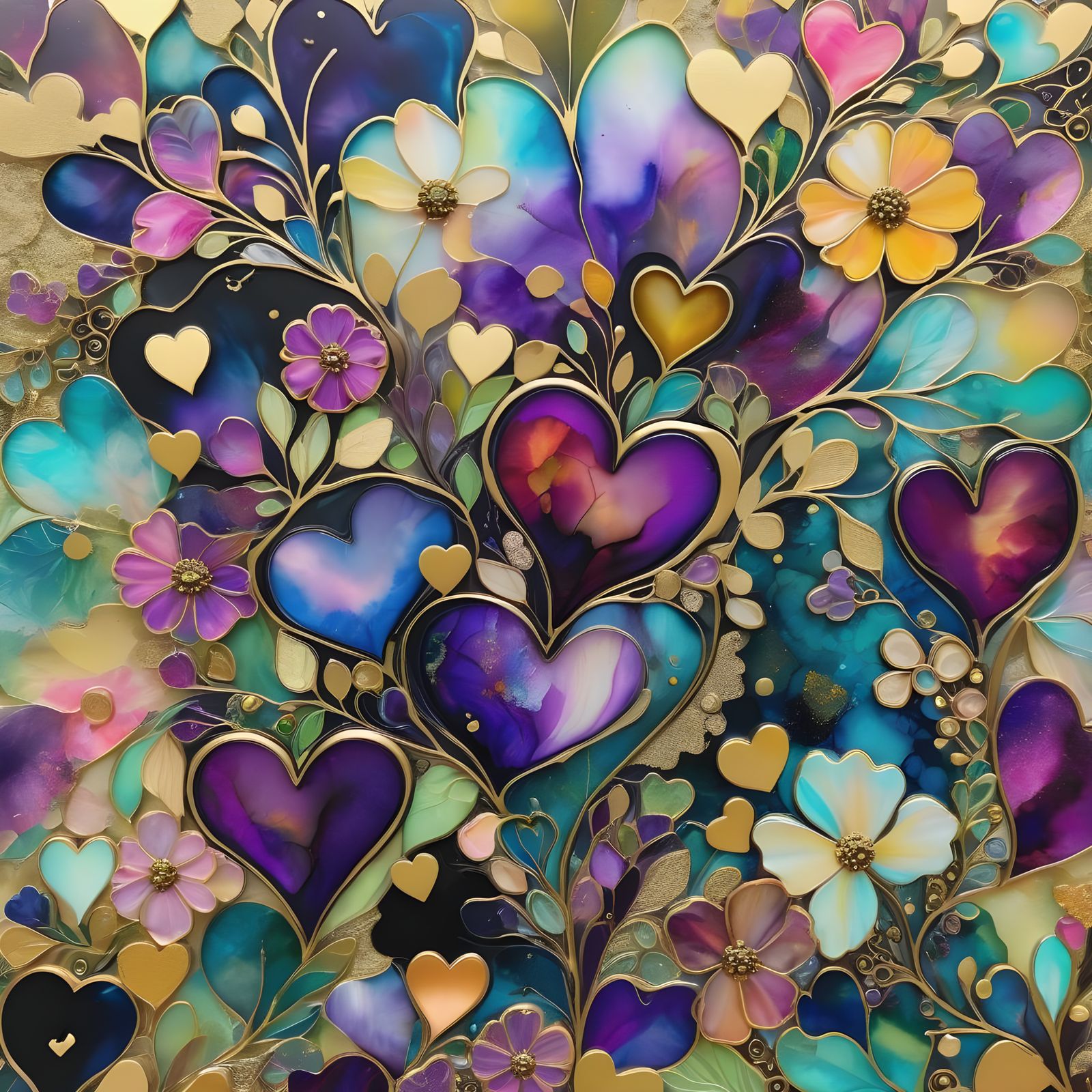 Hearts in Ancient, Luxurious, Antique Settings