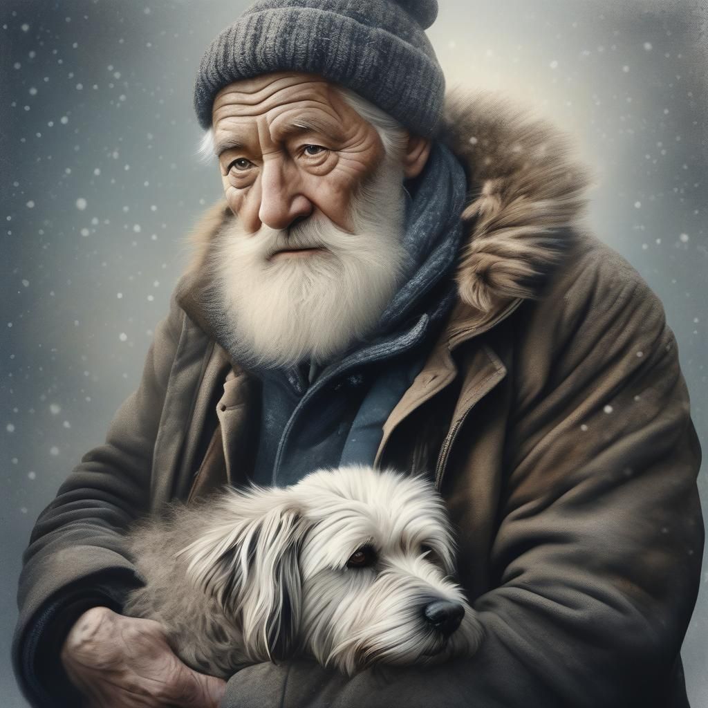Warm Portrait of a Gentle Soul in Winter Attire