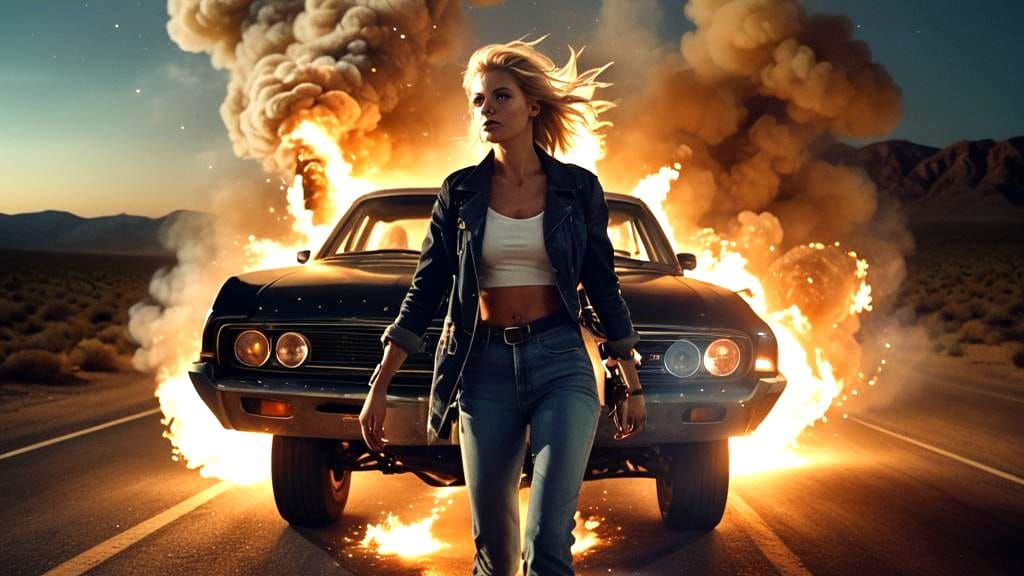 Babe in a Cosmic Dance of Stars and Smoke