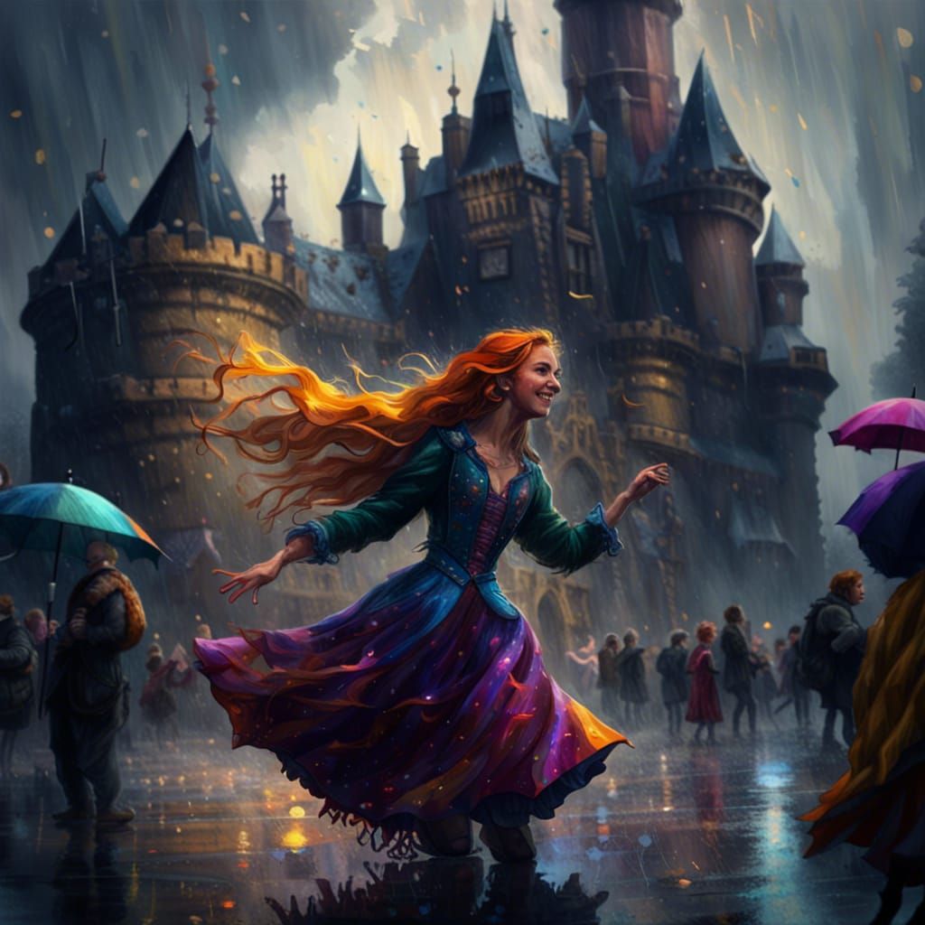 Dance like nobody's watching: Dark Fantasy Castle Scene