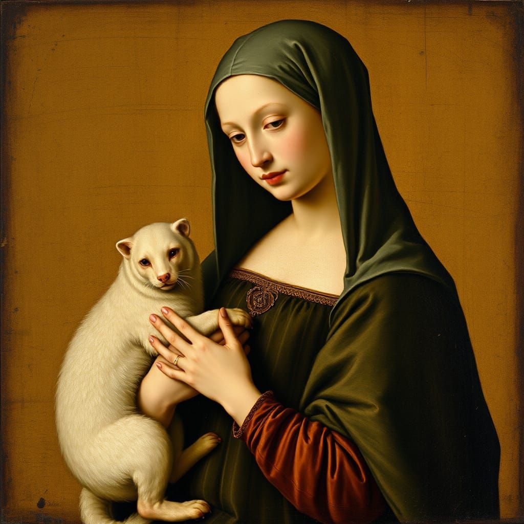 Renaissance Lady with Regal Ferret