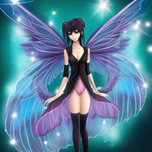 Anime Fairies with Delicate Wings