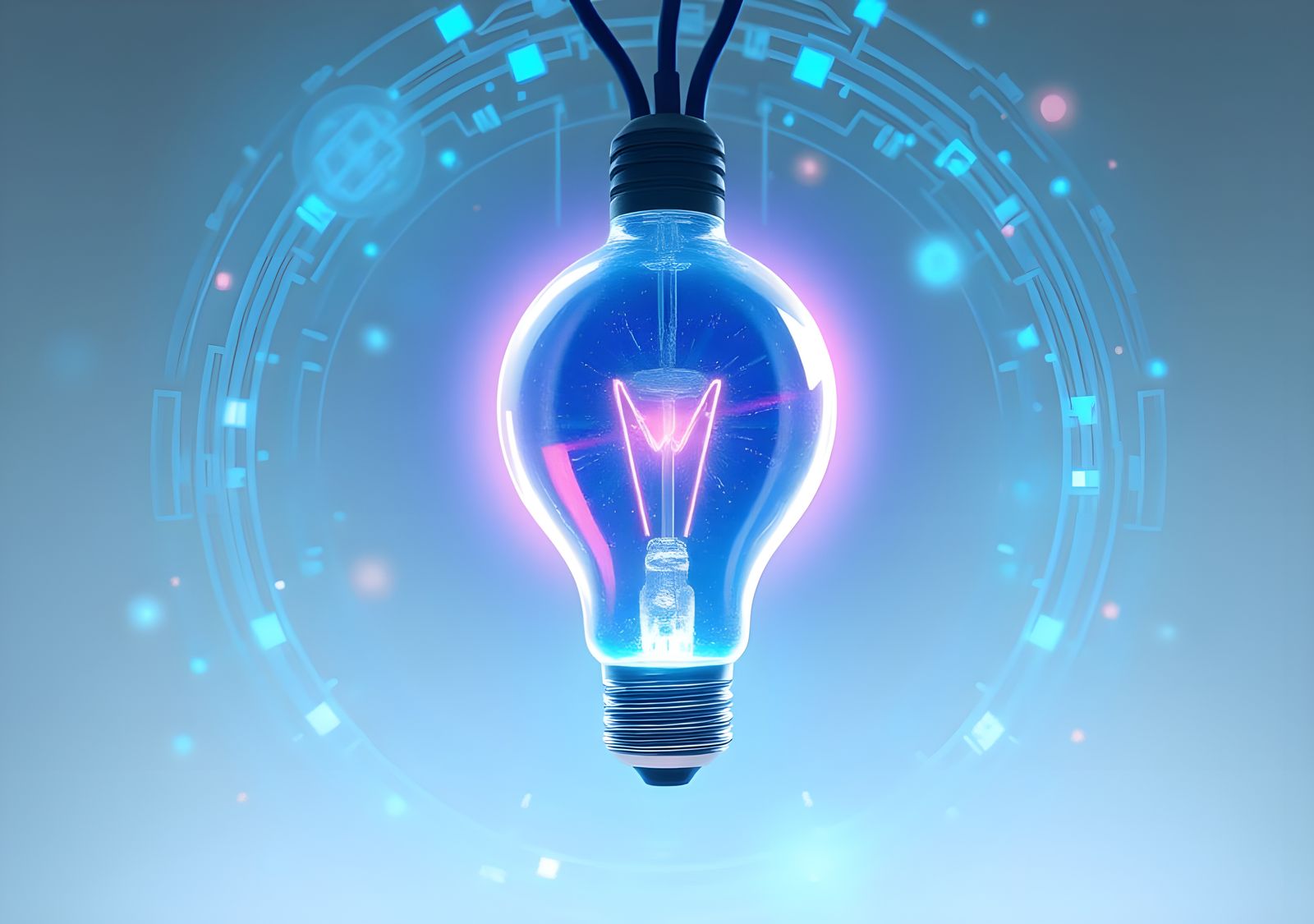 Light Bulb Concept Art in Detailed Matte Painting Style