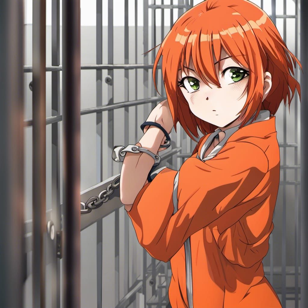 Red Heided Prisoner in Max Security Cell