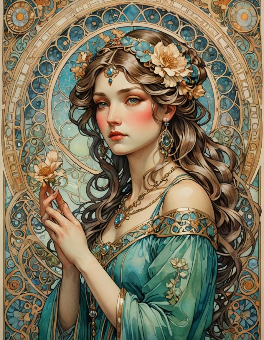 Art Nouveau Style Architecture Details Inspired by Alphonse....