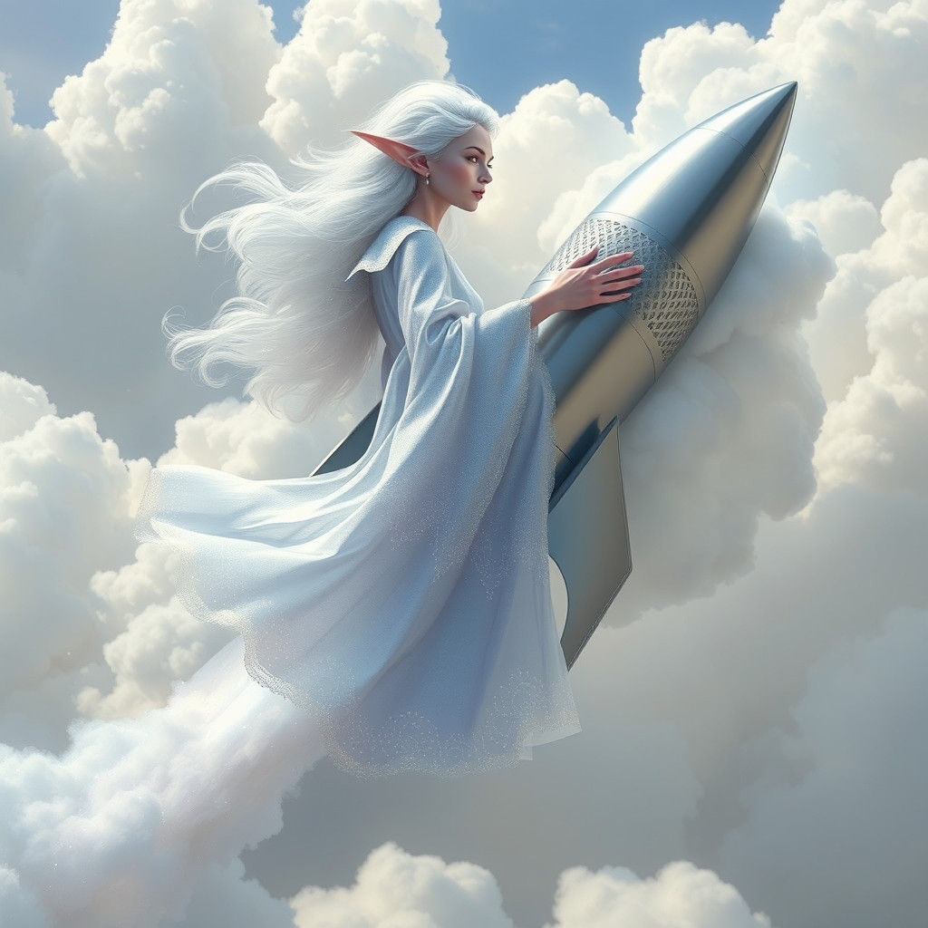 Celestial Dreamweaver Blends Ethereal Beauty and Futuristic...