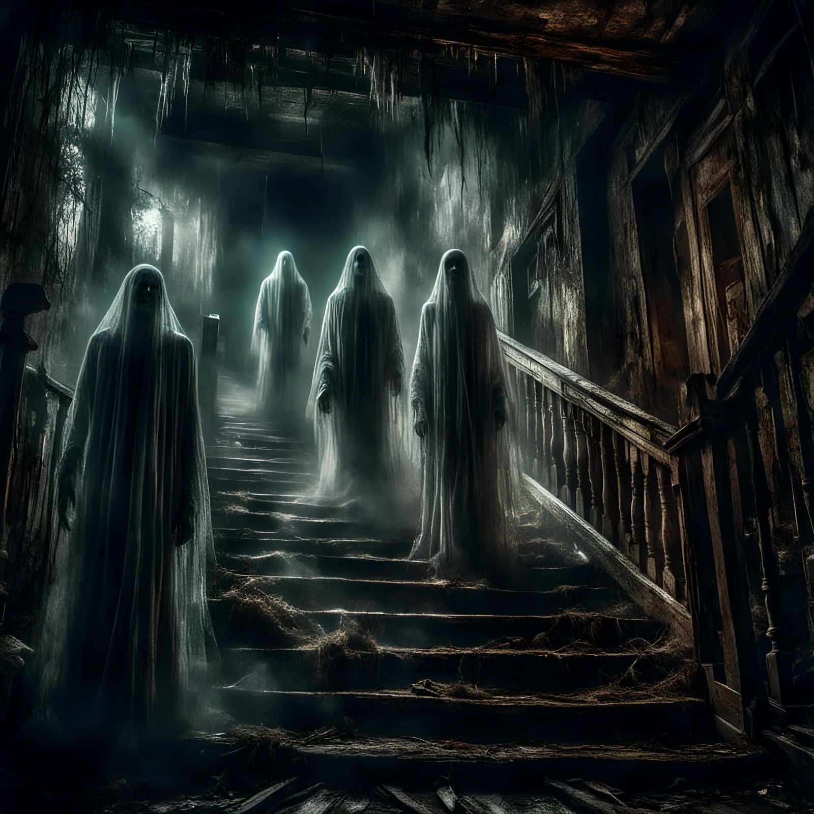 Ethereal Visitors on Broken Cellar Doors