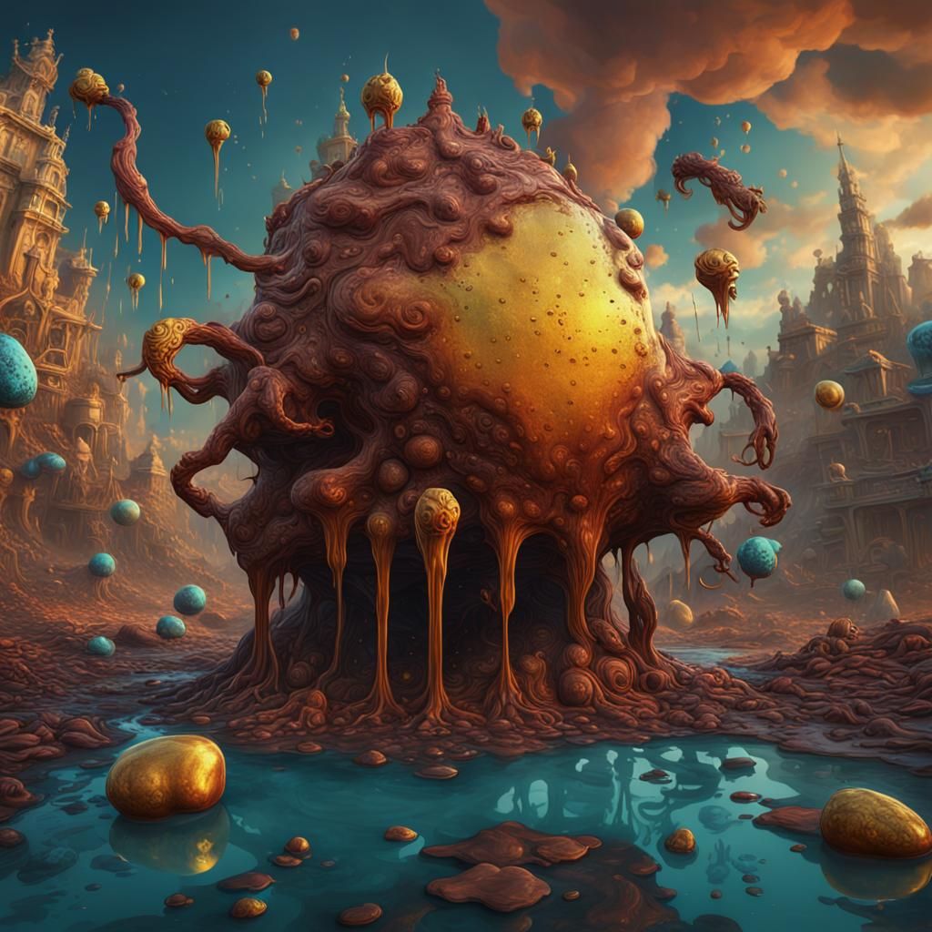 Surrealistic Fantasy World in Deep, Rich Colors