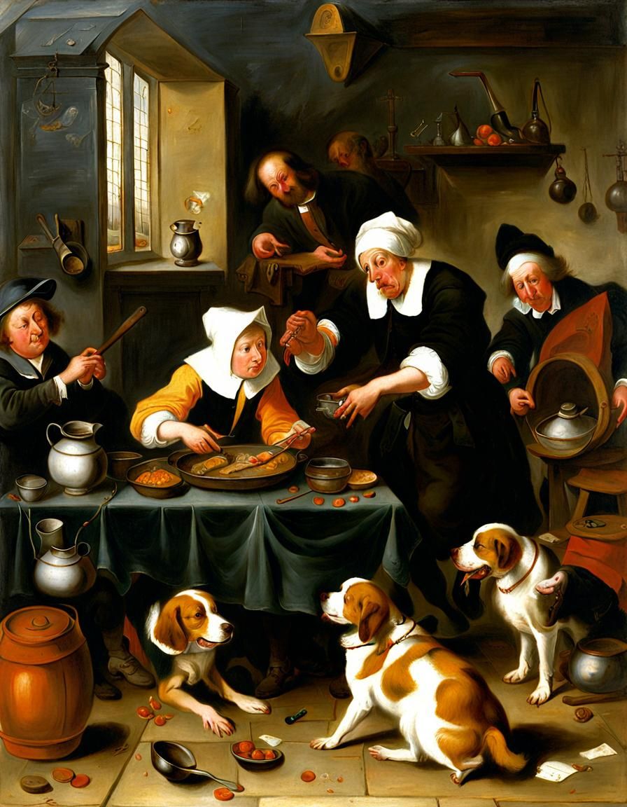 17th Century Dutch Masterpiece in Oil Paint