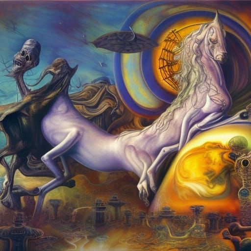 Surreal Apocalypse Steed in Imperial Colors