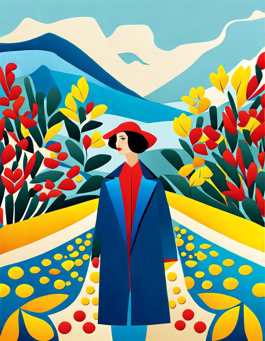 Vibrant Cutouts in Matisse Style, Primary Colors Masterpiece