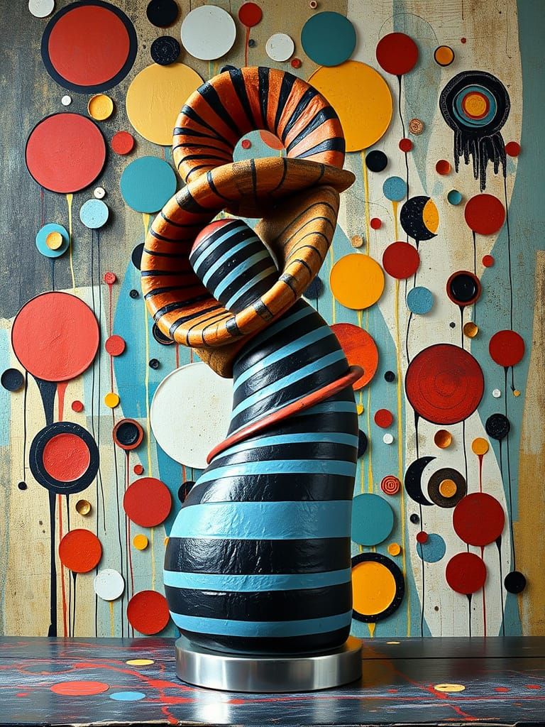 Abstract Clay Sculpture