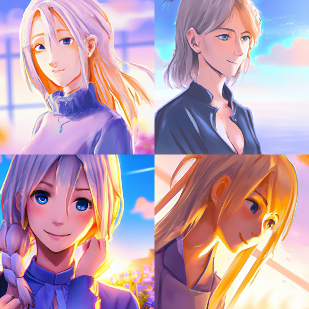 Android Waifu in Morning Light