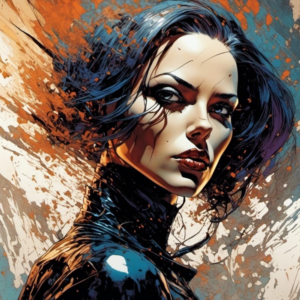 Surrealistic Lomographic Silhouette in Moody Paradoxcore Aes...