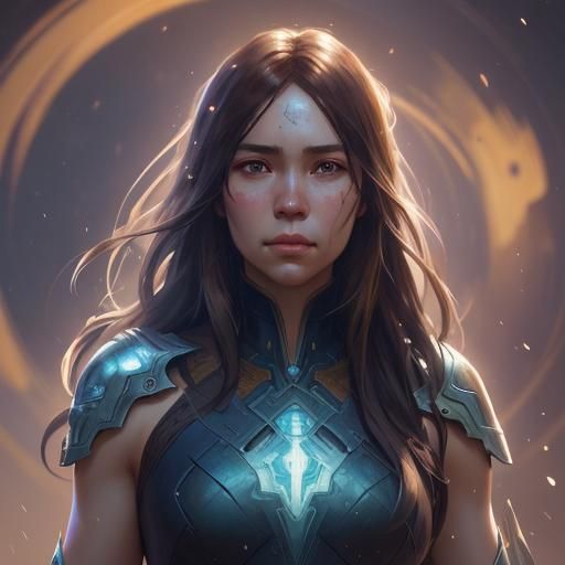 Fantasy Portrait with Dynamic Lighting