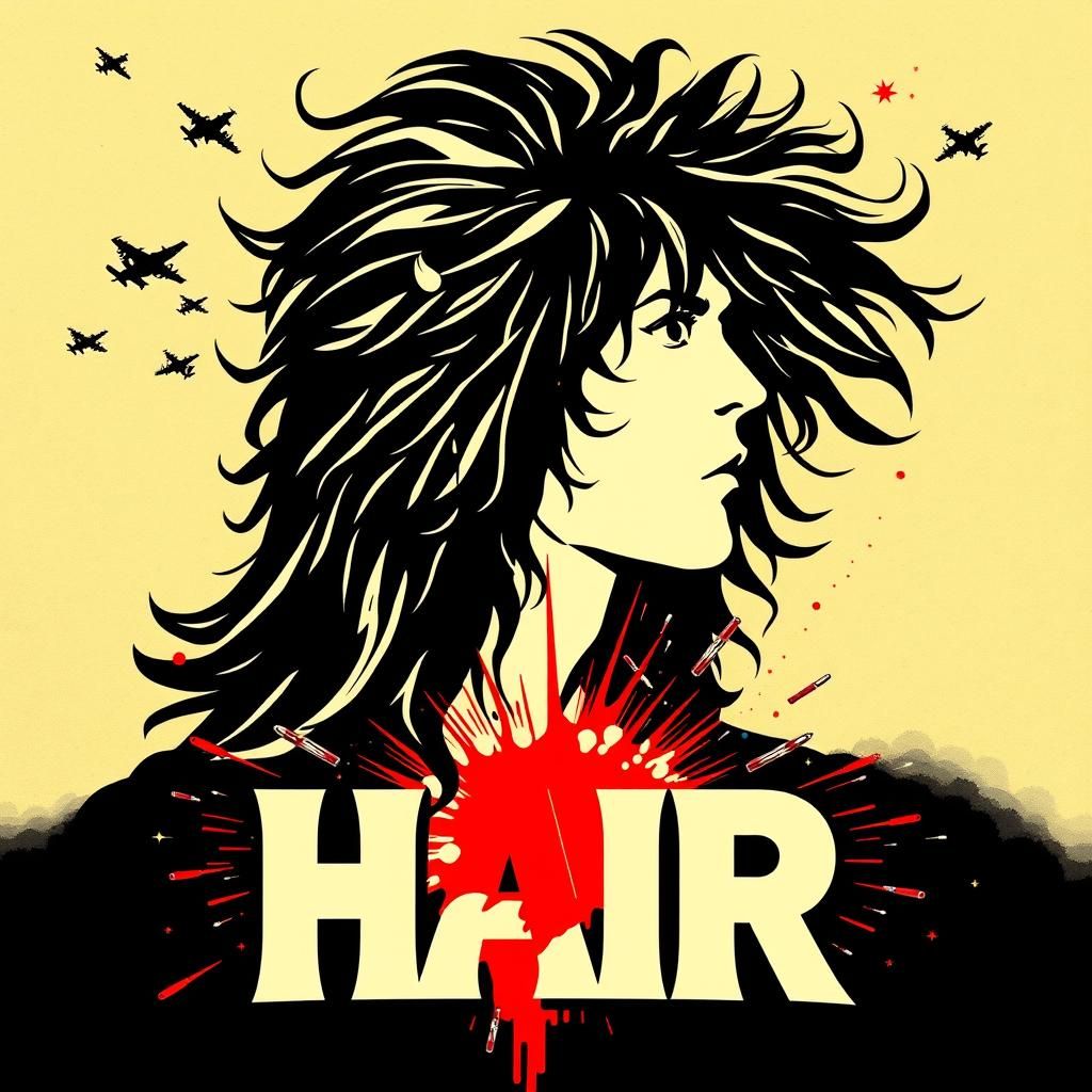 Psychedelic Hippie Rock Icon in Glittering 1970s Style