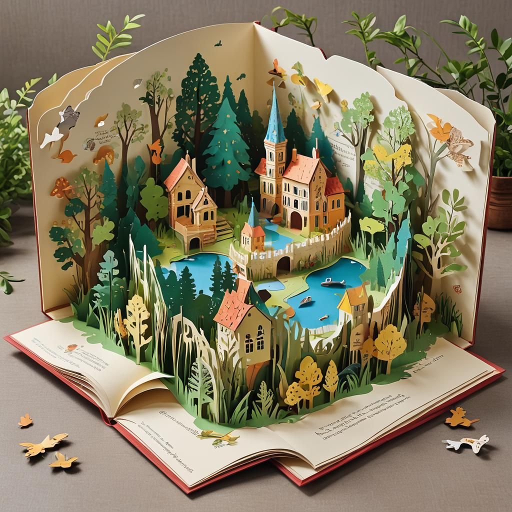 Whimsical Paper Pop-Up World Unfolds