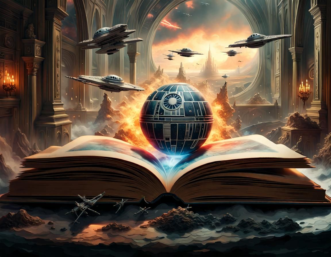 Stellar Star Wars Galaxy Emerges from a Mystical Book