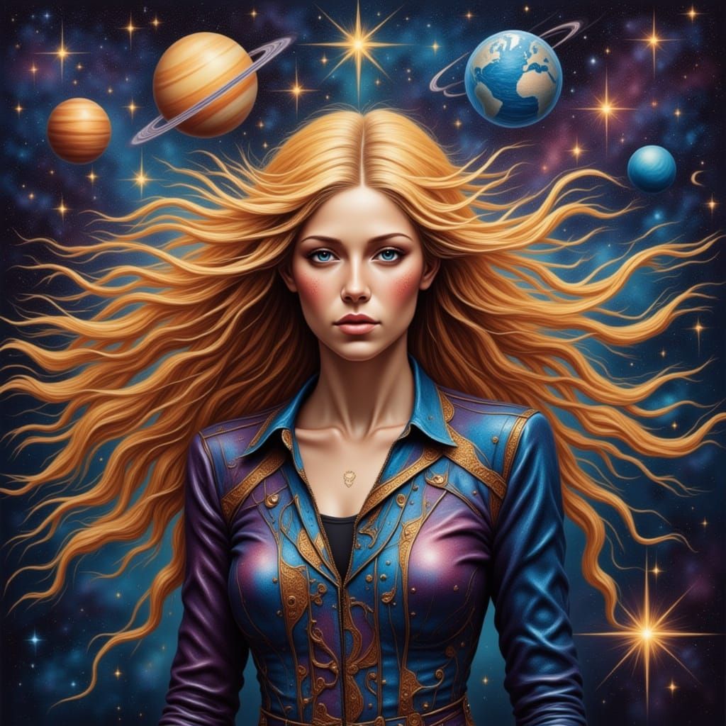 Galaxy woman